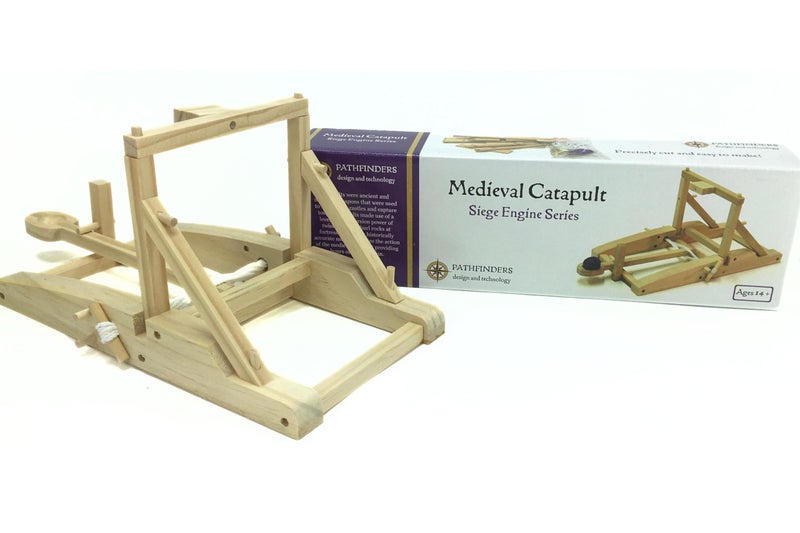 PATHFINDERS STEM kit Catapult kit for Kids Wooden Building kit Trebuchet Engineering kit Educational Toys for Kids Science kit for Kids Ages 12-14 stem Projects Physics Toys Medieval Weapons - Image 1